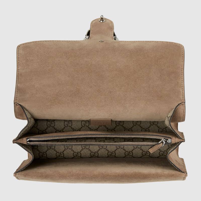 Gucci Dionysus Small GG Supreme Shoulder Bag 400249 Khaki